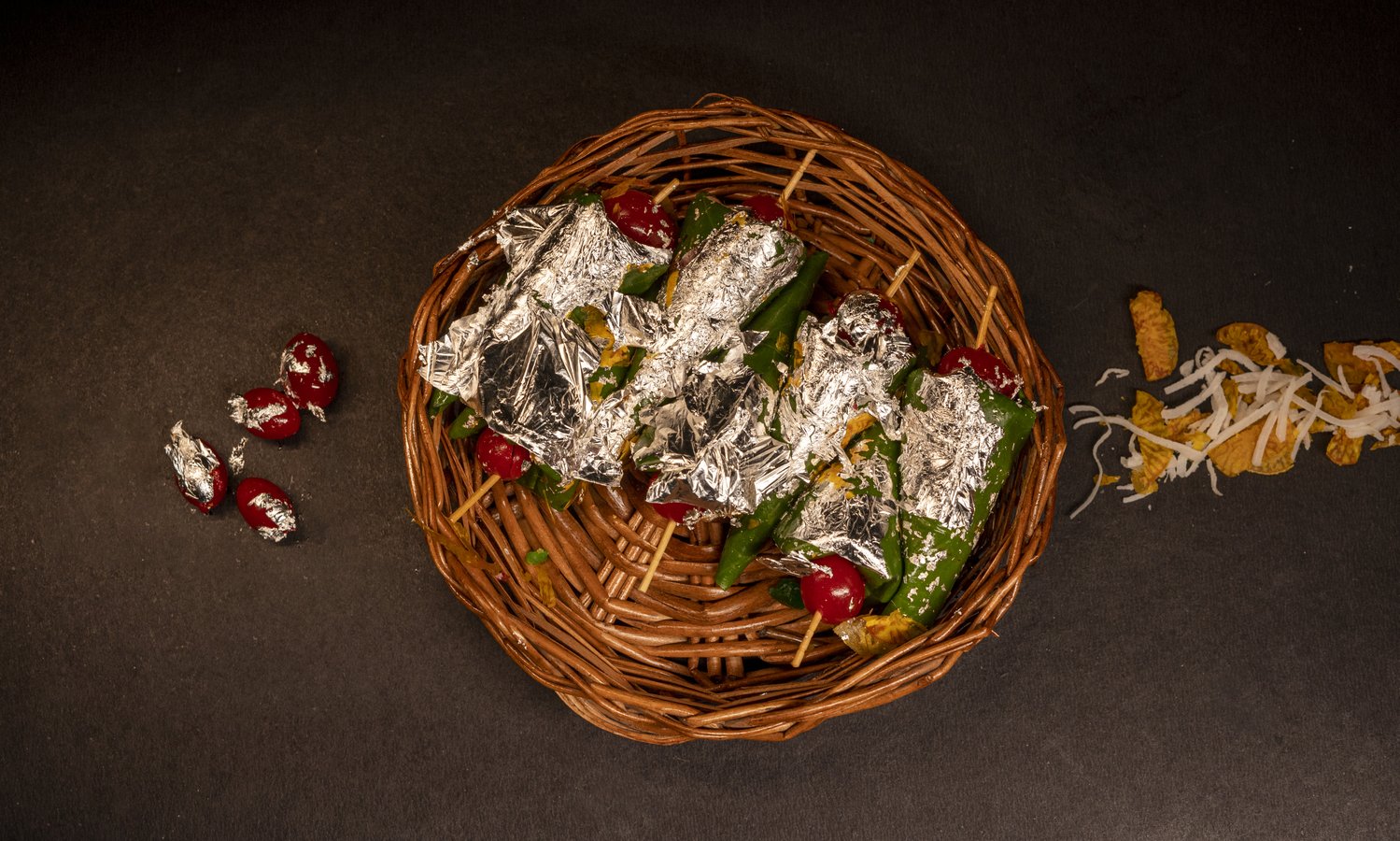 Royal Wedding Paan Platter with Silver Vark